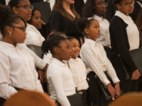 Students sing in concert